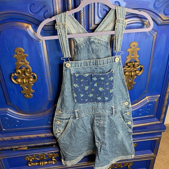 pooh Pants - Vintage Disney Pooh Brand Overalls Shorts Medium